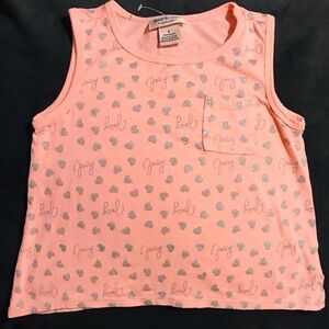 Juicy Couture glittery hearts Tank Top Size 5